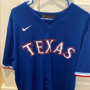 Texas Rangers Blue Joey Gallo Baseball Jersey size XL